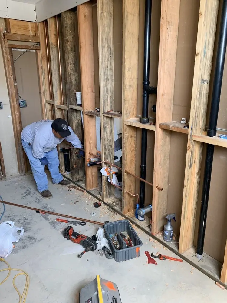 Commercial rough-in plumbing for Gas Line Repair in Fulton